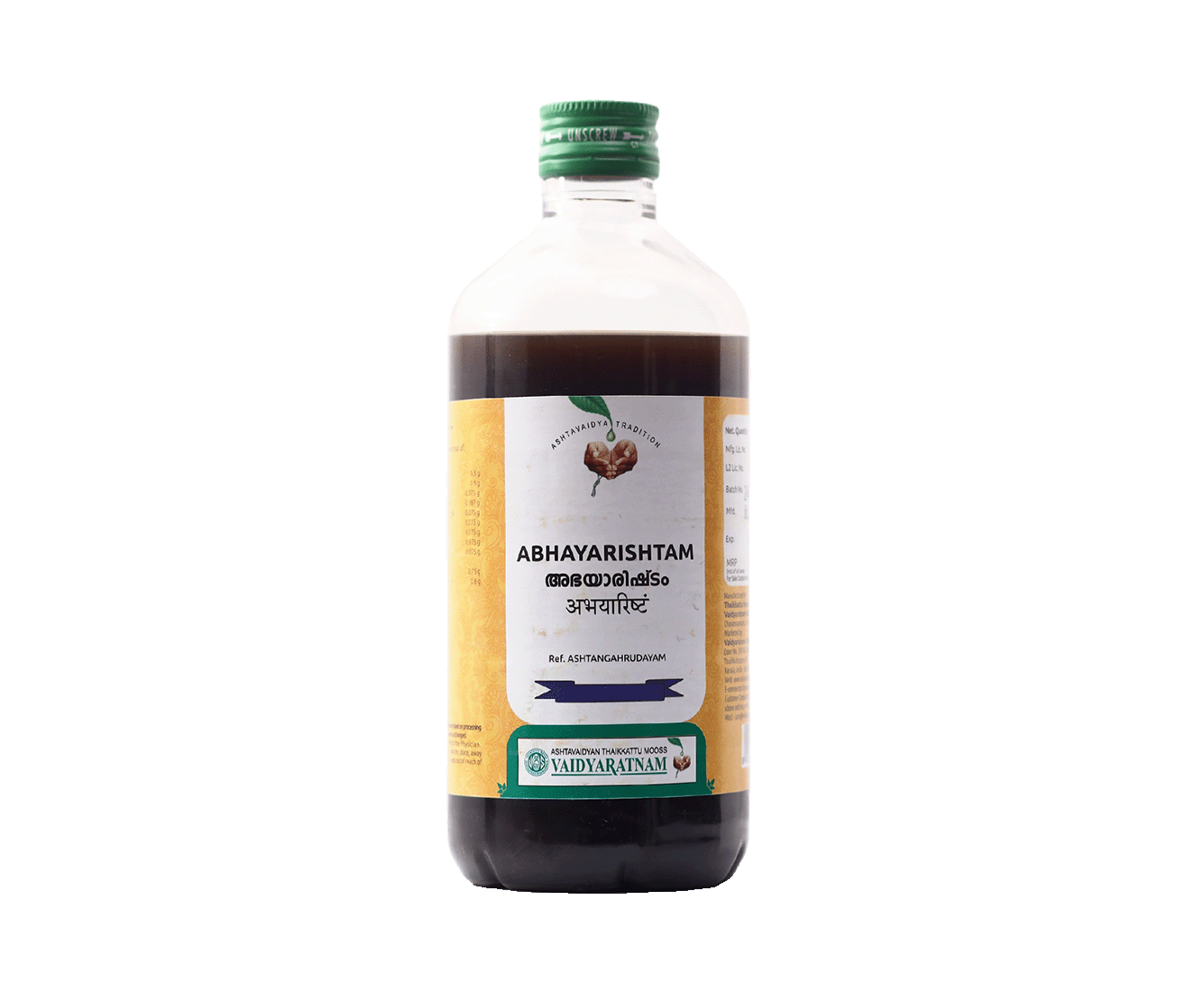 Vaidyaratnam Abhayarishtam Syrup
