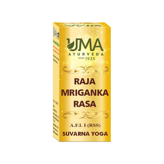 Uma Ayurveda Raja Mriganka Rasa Gold Tablet