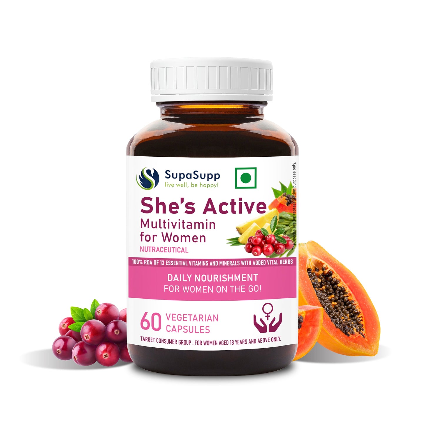 Sri Sri Tattva Supasupp She S Active Multivitamin For Women Capsule