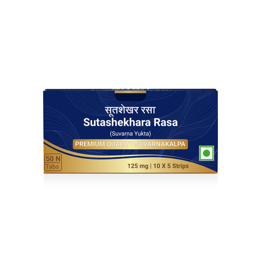 Sri Sri Tattva Sutashekhara Rasa Suvarna Yukta Tablet
