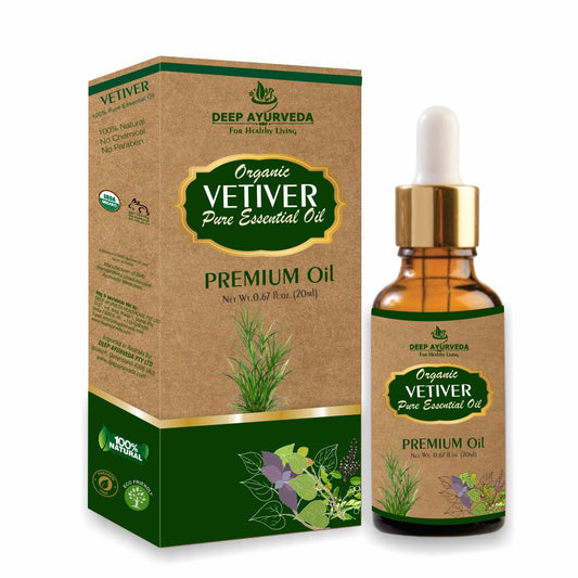 Deep Ayurveda Vetiver Pure Essential Oil