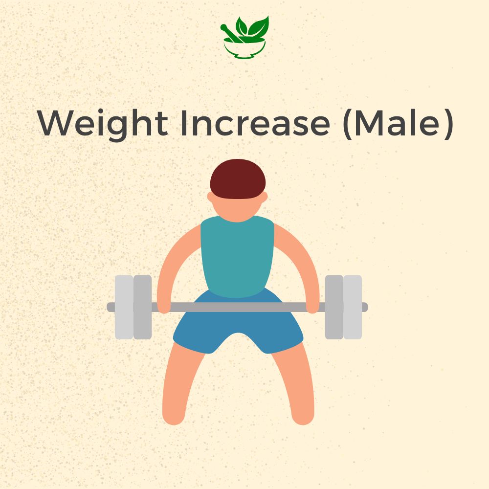 Deep Ayurveda Wajan (Weight) Gain For Male Ayurvedic Management 30 Days Pack