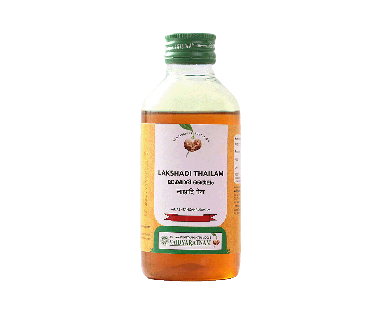 Vaidyaratnam Lakshadi Thailam Oil