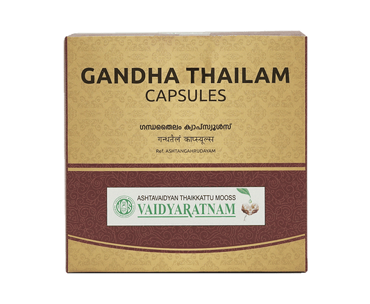 Vaidyaratnam Gandha Thailam Soft Gel Capsule