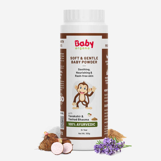 Baby Organo Soft & Gentle Talc Free Baby Powder