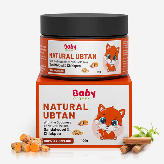 Baby Organo Natural Ubtan | Skin Lightening And Tan Removal For Babies | 0-15 Years