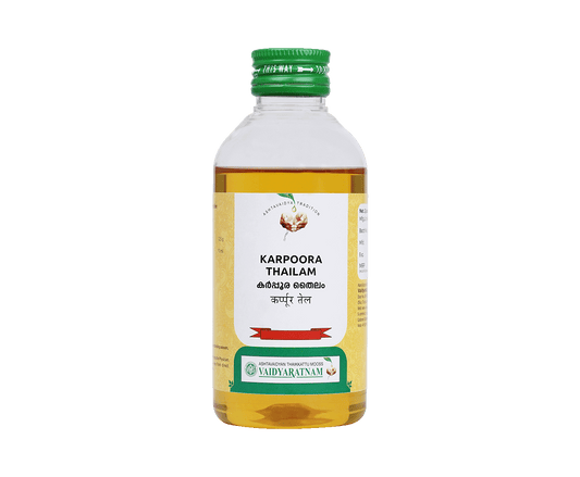 Vaidyaratnam Karpoora Thailam Oil
