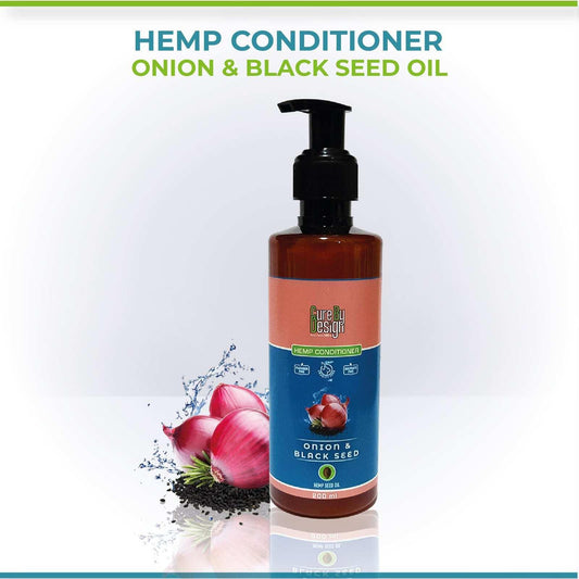 Cure By Design Hemp And Black Seed Oil And Onion Coniditioner