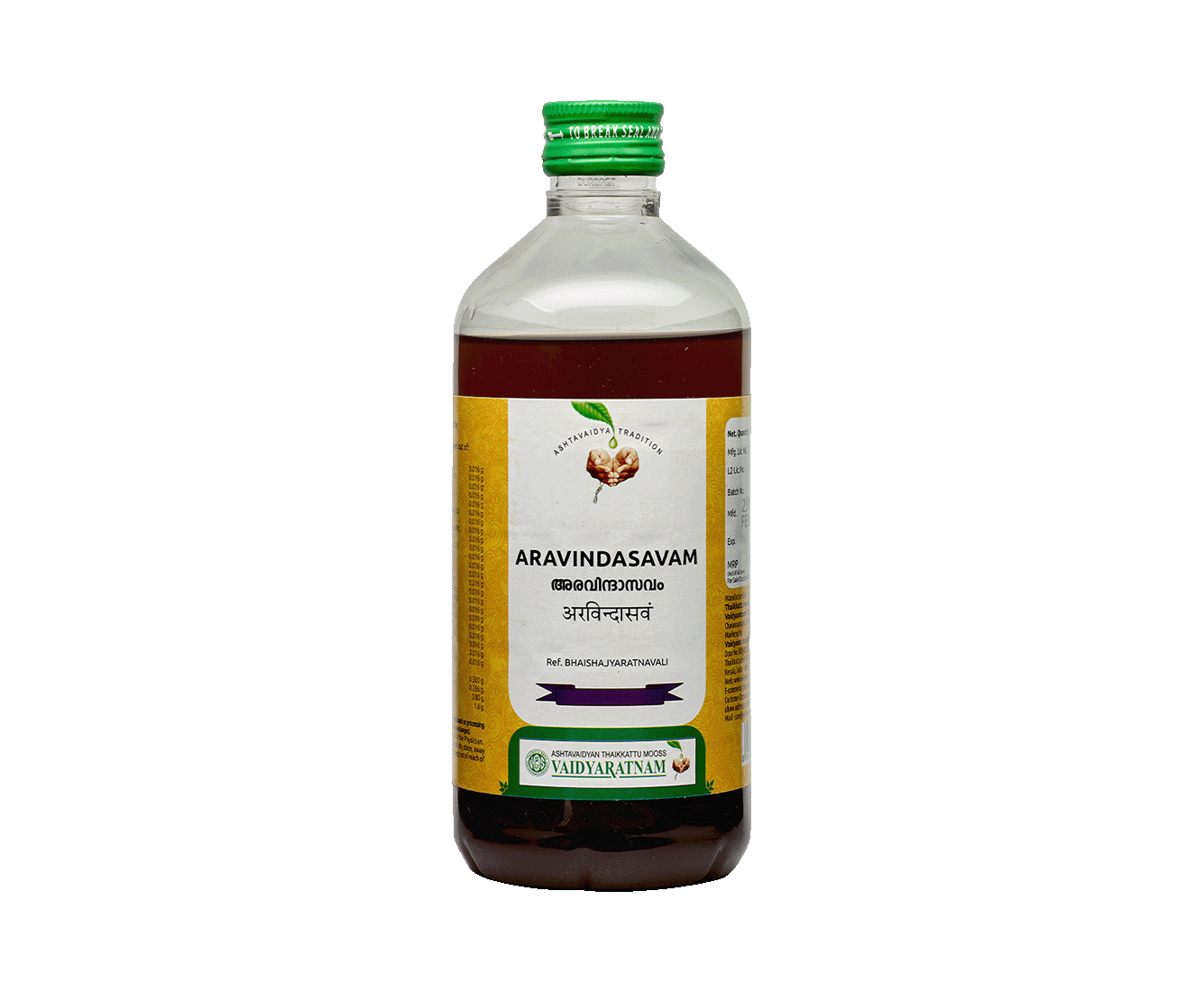 Vaidyaratnam Aravindasavam Syrup