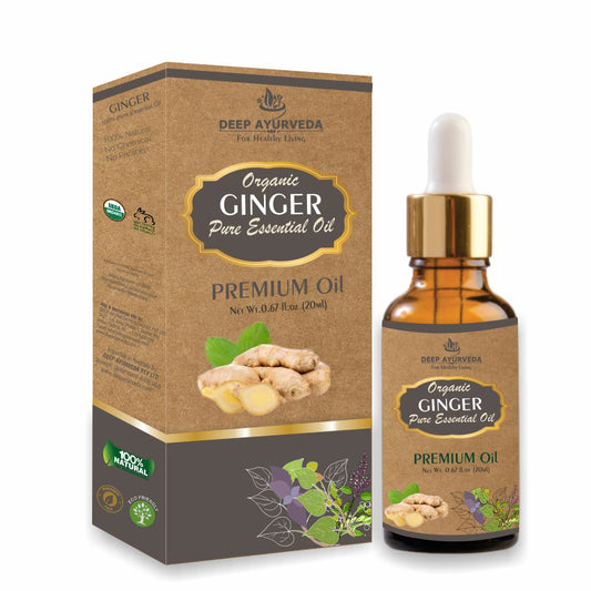 Deep Ayurveda Organic Ginger Pure Essential Oil