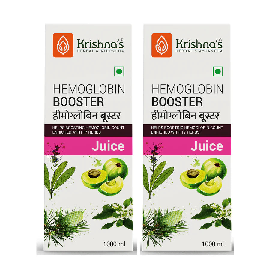 Krishna Ayurveda Hemoglobin Booster Juice Bottle of 1000 ML