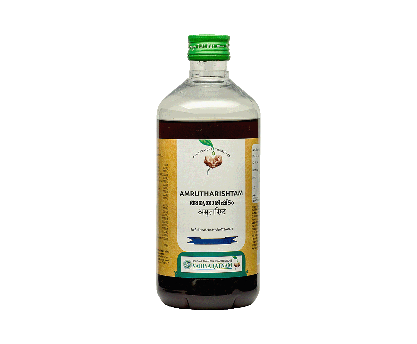 Vaidyaratnam Amrutharishtam Syrup