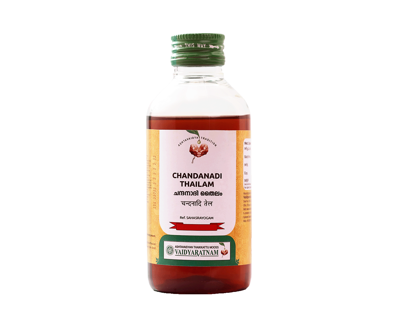 Vaidyaratnam Chandanadi Thailam Oil