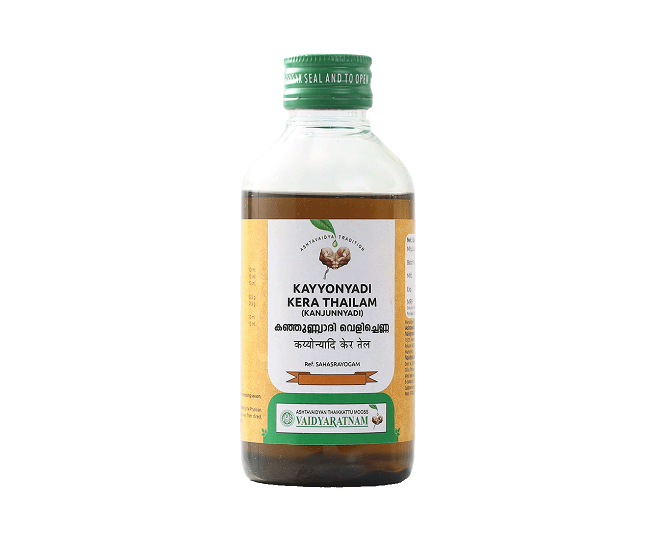 Vaidyaratnam Kayyonyadi Kera Thailam Oil
