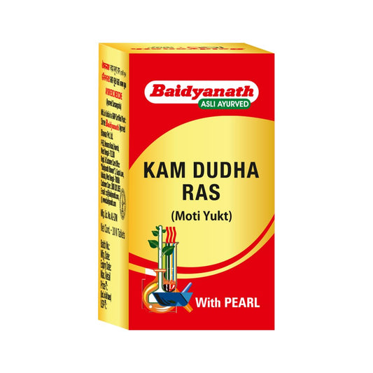 Baidyanath Kolkata Kamdudha Ras Tablets With Pearl Female Body Wellness