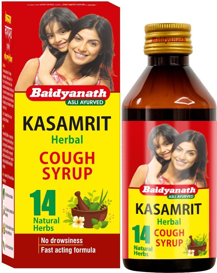 Baidyanath Kolkata Kasamrita Herbal Cough Syrup