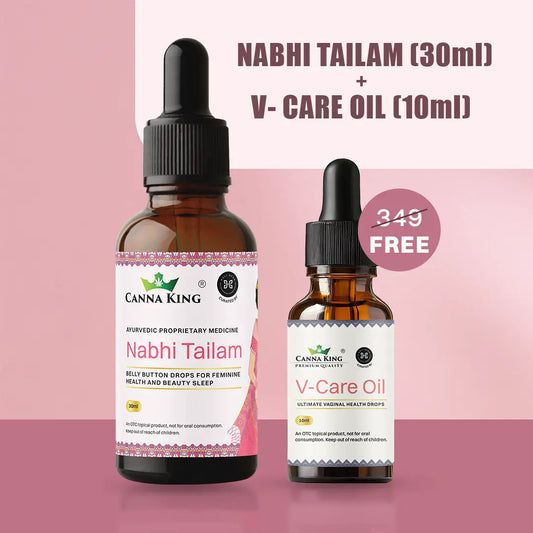 Cannaking Nabhi Tailam And V Care Oil Combo
