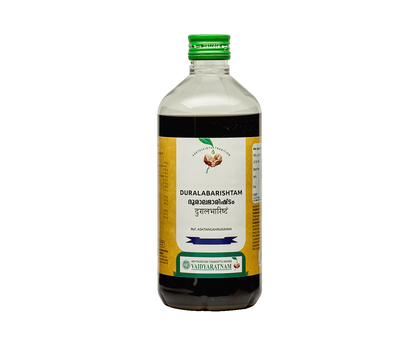 Vaidyaratnam Duralabharishtam Syrup