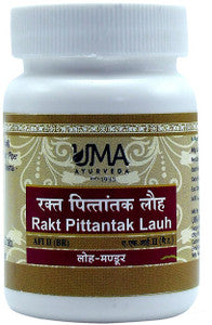 Uma Ayurveda Rakt Pittantak Lauh Tablets
