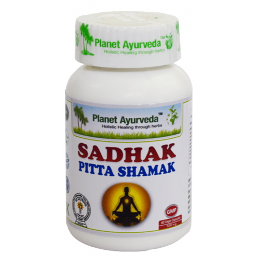 Planet Ayurveda Sadhak Pitta Shamak Capsules