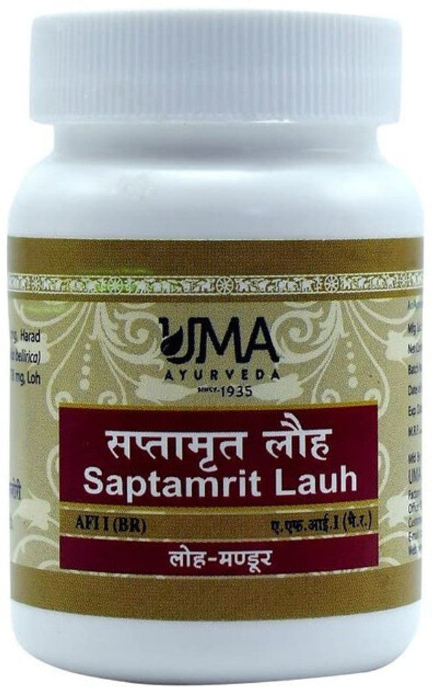 Uma Ayurveda Saptamrit Lauh Tablets