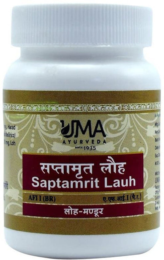 Uma Ayurveda Saptamrit Lauh Tablets