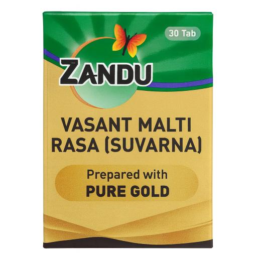 Zandu Vasant Malti Rasa With Gold Tablet