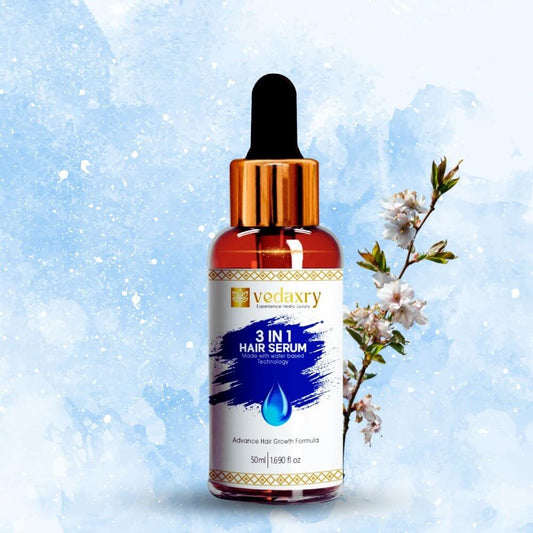 Vedaxry Ayurvedic 3-In-1 Hair Serum For Frizzy Hair Enriched With Silver Water