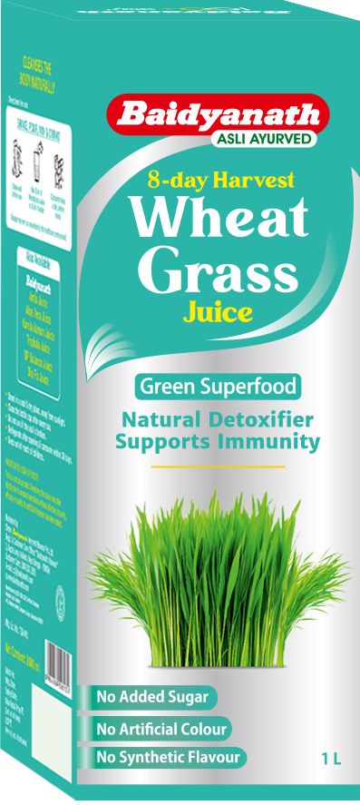 Baidyanath Kolkata Wheatgrass Juice Natural Liver Detox & Gut Cleanser Juice Superfood