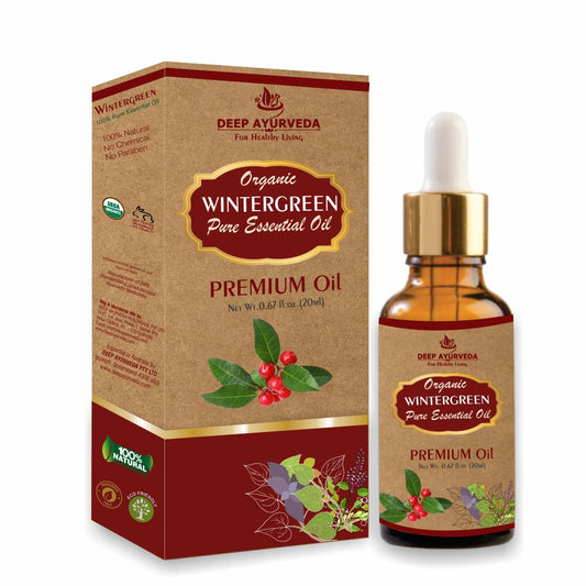 Deep Ayurveda Organic Wintergreen Pure Essential Oil